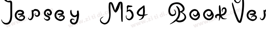 Jersey M54 BookVersi字体转换